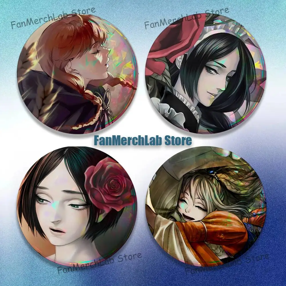 

T-The House In Fata Morgana Anime Enamel Pin Badge Cartoon Round Brooch Accessories on Backpack Gifts