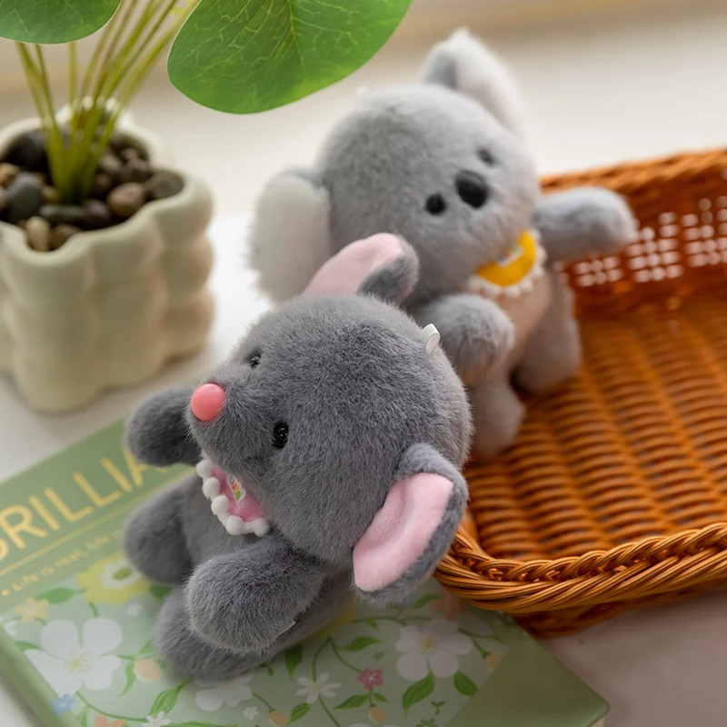 Cute Animal Plush Toy Computer Decoration 13cm Computer Dressing Plush Doll Office Work Partner Doll Colleagues Giving Gifts
