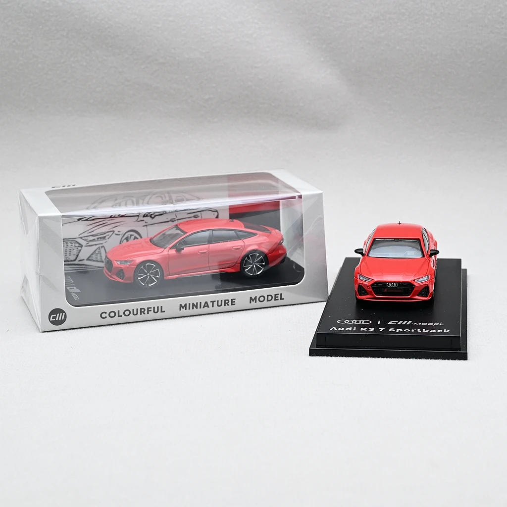 CMModel 1/64  RS7 Sportback 2022 Diecast AutoModel Red