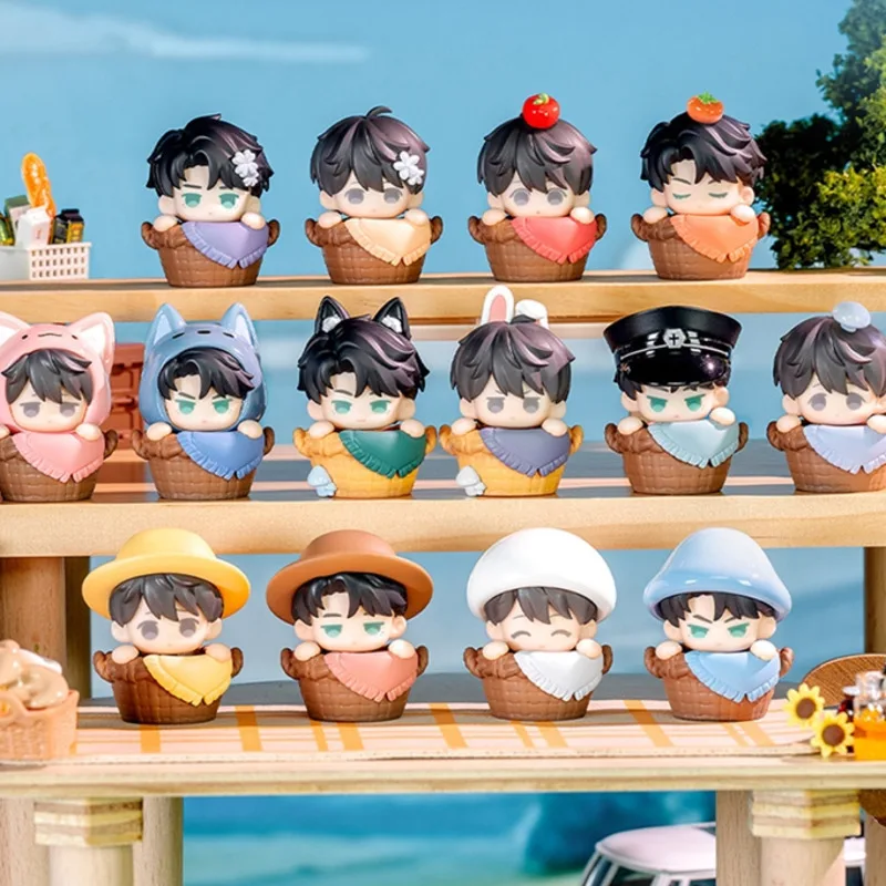 Pudełko Niespodzianka z Grzybkami PVC, Małe Urocze Pudełko na Jedzenie, Oryginalne Luming Studio, Urocze Ziarno Youyou Bean, Ręcznie Robiona Dekoracja, Prezent Niespodzianka