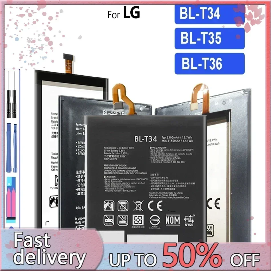 BL-T34 BL-T35 BL-T36 Battery For LG Google 2 V30 V30A H930 H932 LS998 for Pixel 2 XL K30 X410TK phone Batteries