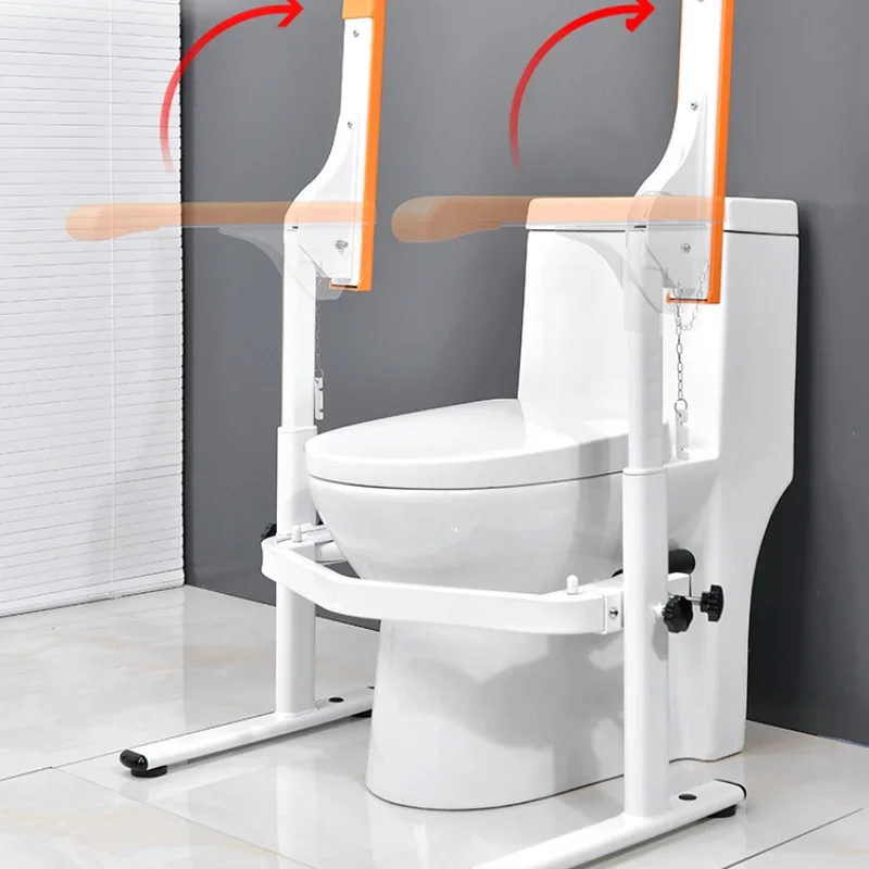 Toilet armrest elderly non-slip armrest railing bathroom toilet help safety No punching stand