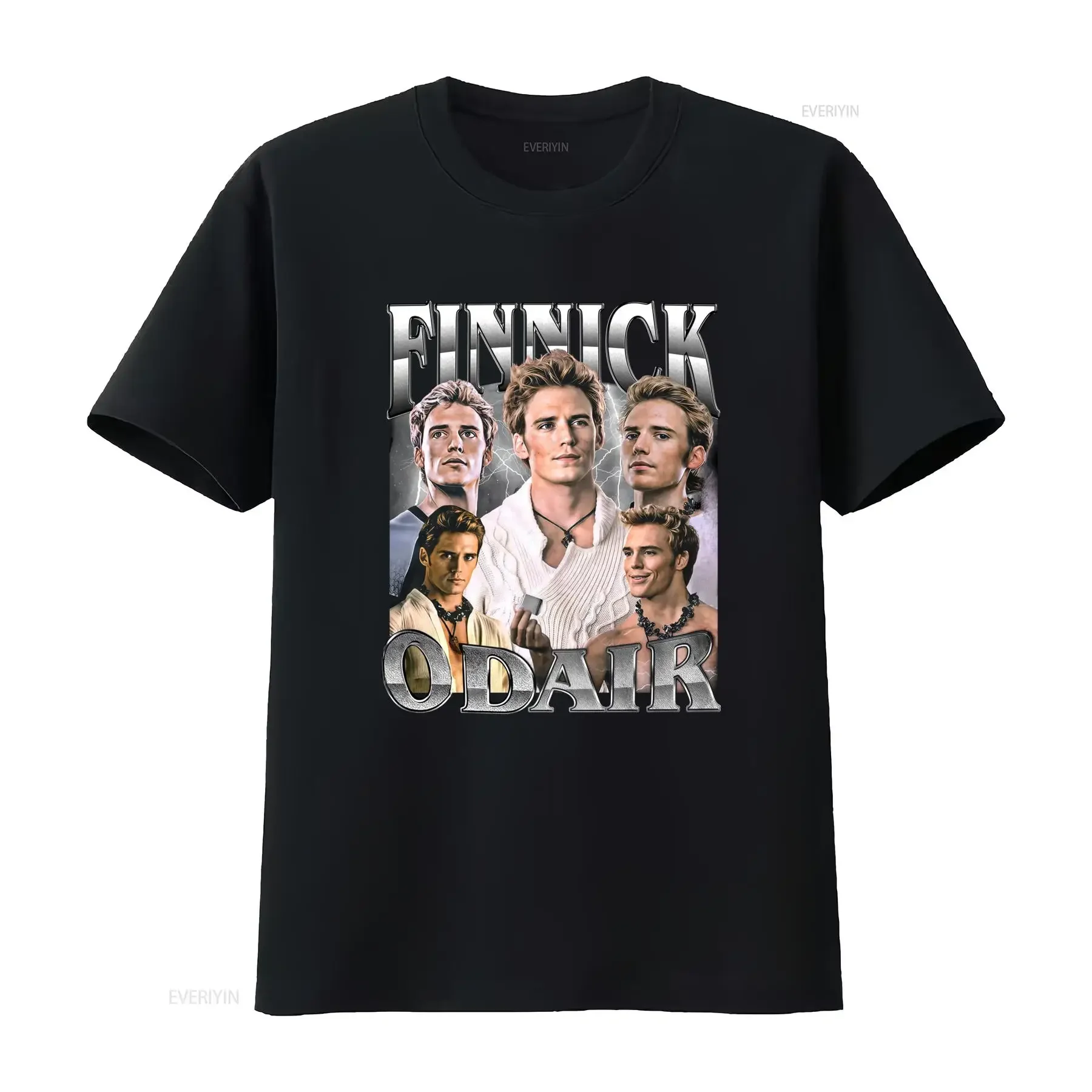Finnick Odair Character Movie Series Classic Design T Shirt for Men vintage Washed Stylish Breathable Slightly Stretched homme