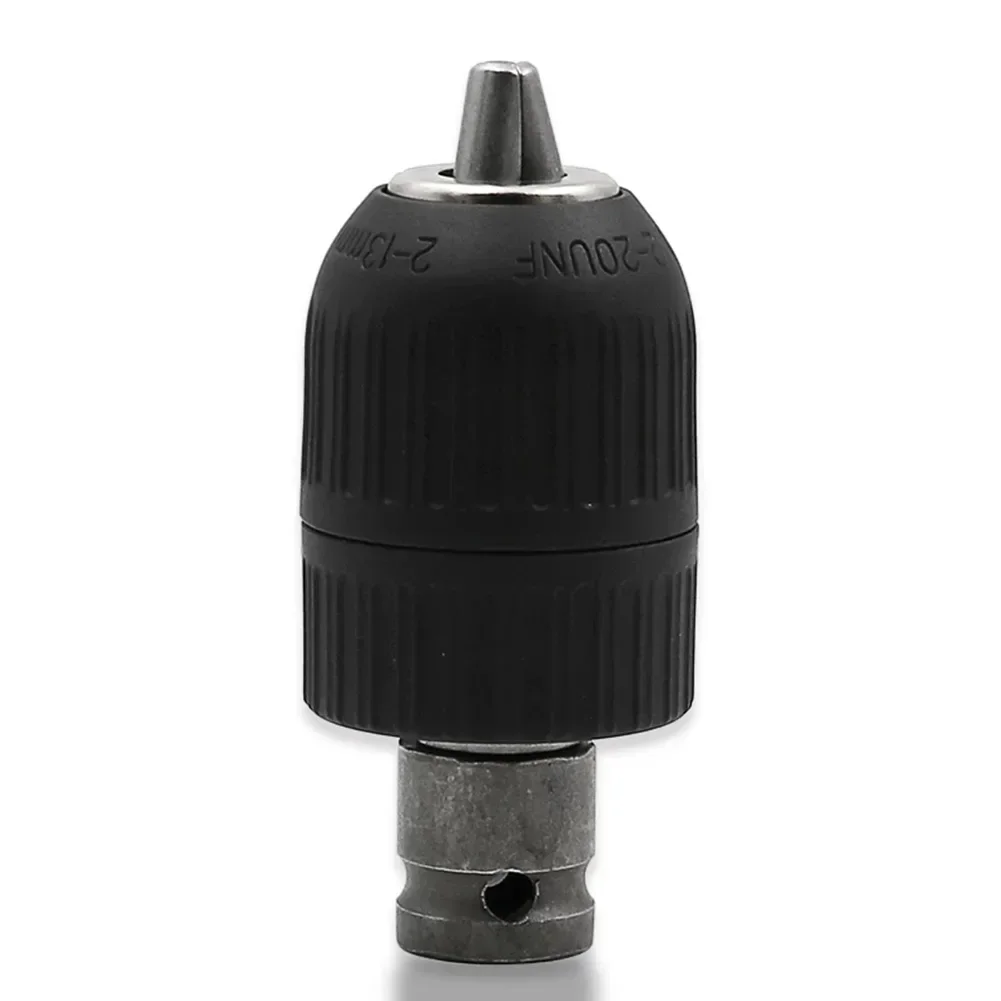 ชุดดอกสว่านแบบไม่ใช้กุญแจ 2 ชิ้น พร้อมอะแดปเตอร์ สำหรับดอกสว่านขนาด 13 มม. 1/2 นิ้ว ประแจสว่านไฟฟ้าไร้สาย อุปกรณ์เสริมเครื่องมือไฟฟ้า