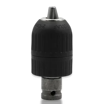 2pcs Set Keyless Drill Chuck&Adapter For 13mm 1 2 Drill Wrench Rotary Power Cordless Drill Power Tool Accessories 2