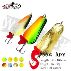 WALK FISH New 16g-28g Metal Spinner Spoon trout Fishing Lure Hard Bait Sequins Noise Paillette Bait hard sequins spinner