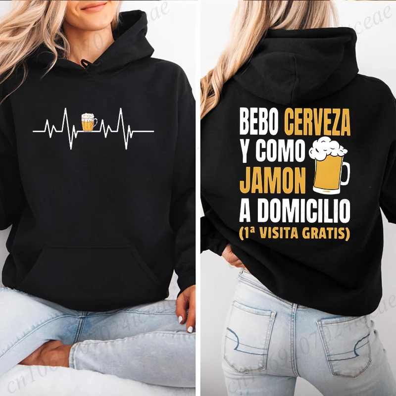 

Женская забавная толстовка с принтом пивной эволюции, повседневный пуловер, толстовка по индивидуальному заказу, топ He Cerrado Más Bares Beer, спортивная одежда BR01