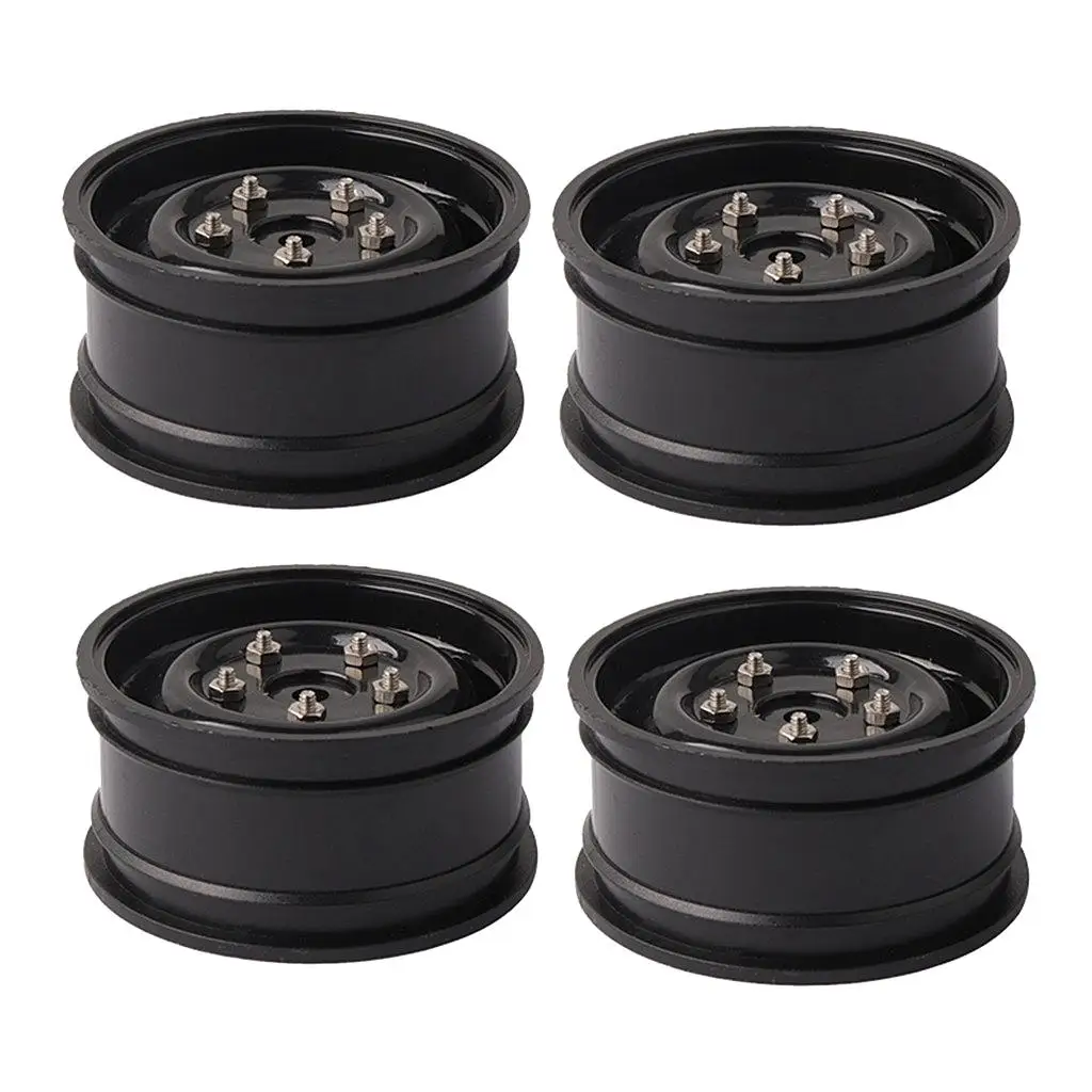 

1/10 RC Crawler Beadlock Wheels Plastic Rim Hex Hub for RC4WD D90 D110 TF2 Axial SCX10 CC01 Truck
