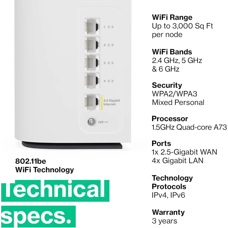 Velop Pro 7 Wifi Mesh Systeem | Drie Cognitieve Tri-Band Routers