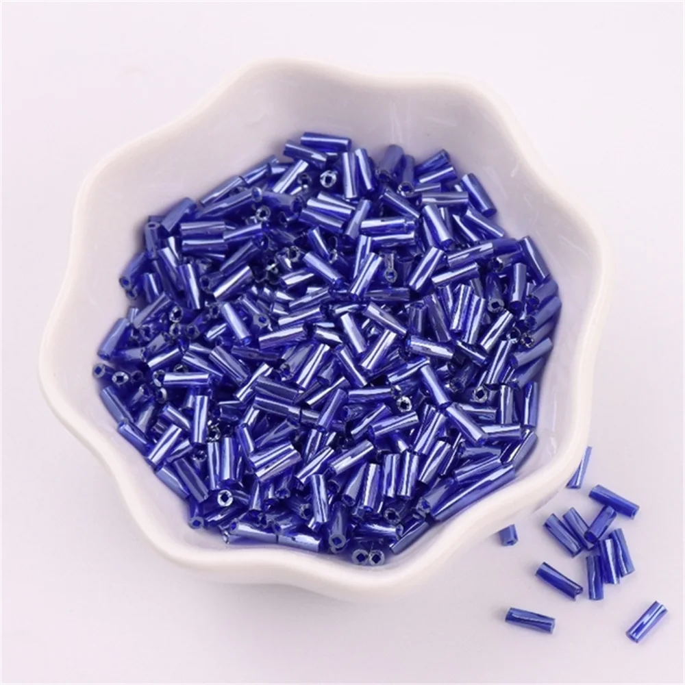 300 Stück 11/0 Röhrenperlen 2x6mm Twist Bugles Glasperlen Helical Seedbeads für DIY Armband Schmuck Kleid Herstellung Bekleidungszubehör – Detail 12