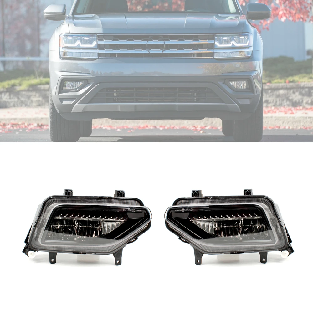 Car-styling Front LED Fog Lamp Ligh  Fit For VW Teramont 2018 2019 2020 Driving Light