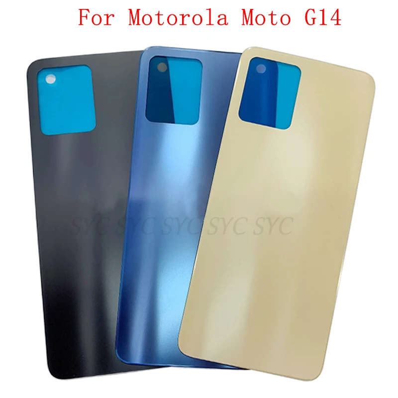 

Battery Cover Rear Door Case Housing For Motorola Moto G14 Back Cover with Logo Repair Parts