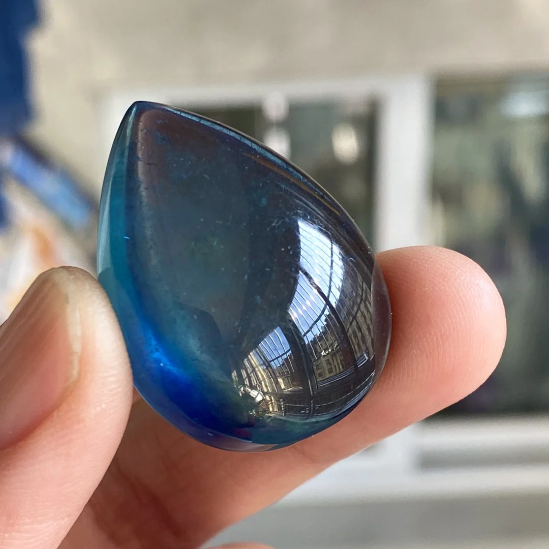 Natural Blue Aquamarine Pendant Big Aquamarine Brazil 33*25*11mm aquamarine Necklace Women Fashion Jewelry AAAAAA