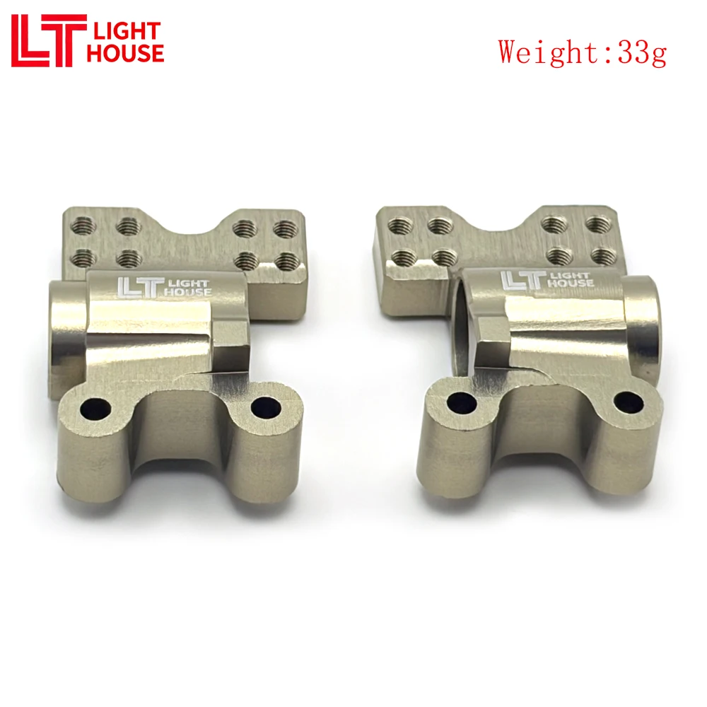 

LIGHT HOUSE 7075 Ступица переднего колеса из алюминиевого сплава, анодированная, подходит для обновления радиоуправляемого автомобиля в масштабе CenRacing 1/8 2 шт.