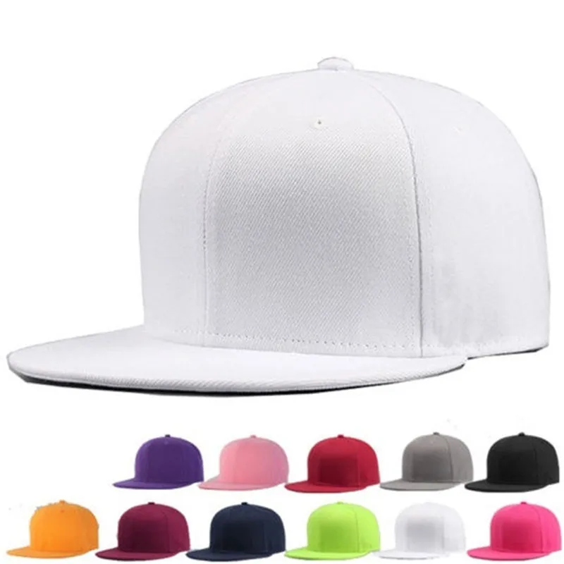 Fashion Causal Men Women Cap Sports Baseball Cap Blank Plain Solid Snapback Golf ball Hip-Hop Hat