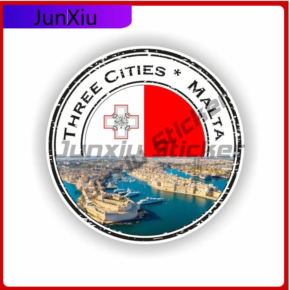 

The Three Cities of Malta Funny Helmet Wall Anti UV Body Decoration Vinyl Decal For Car Truck SUV Window Bumper Laptop