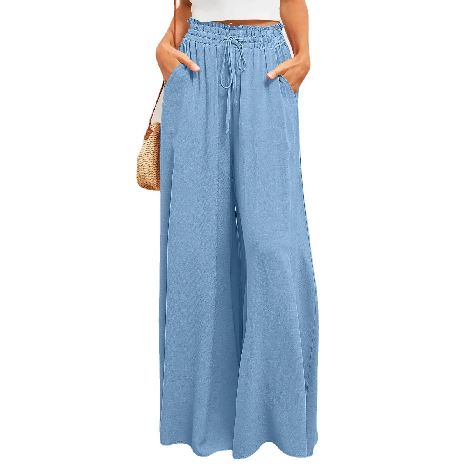 Women's Casual Wide-leg Popular Style Loose Casual Fashion Trousers for Women