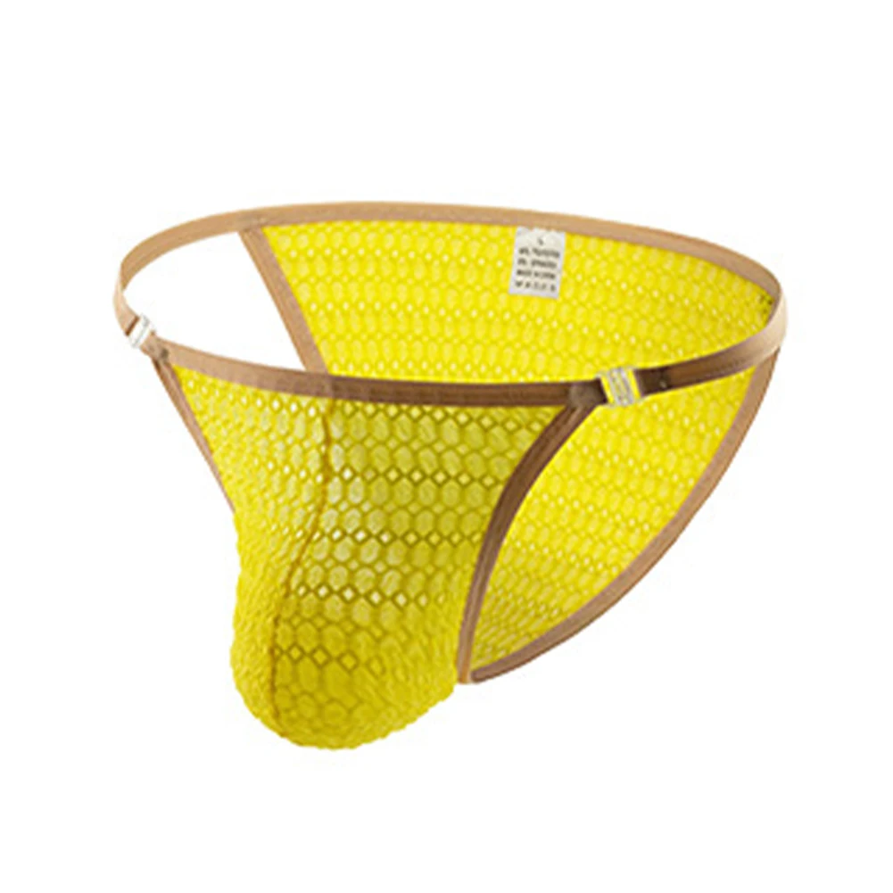 Hot Sexy Mens Nylon String Homme Sissy Briefs Cool Low-rise Underwear Bikini Pouch Panties Lingerie Мужские Стринги