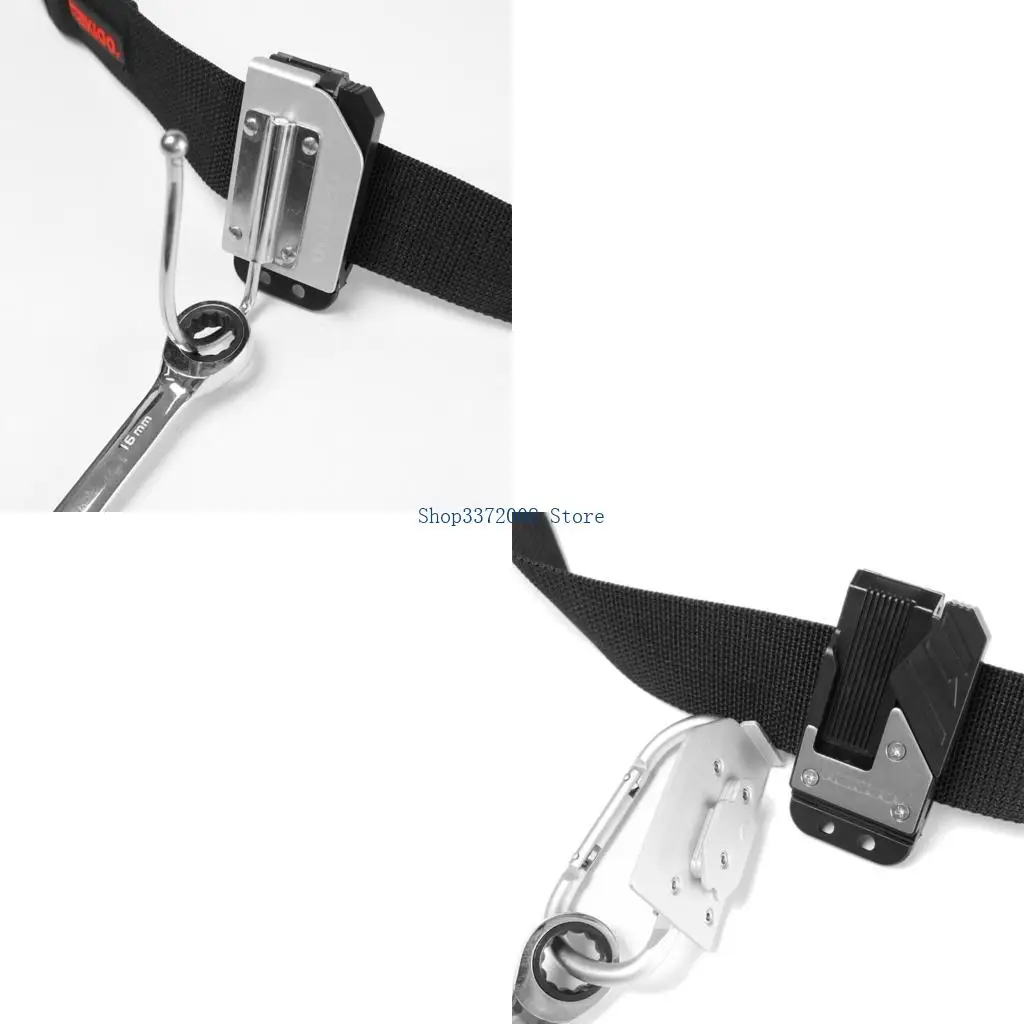 Tool Holder That Lock Tool In Place And Clips To Belt For Hands Less Use