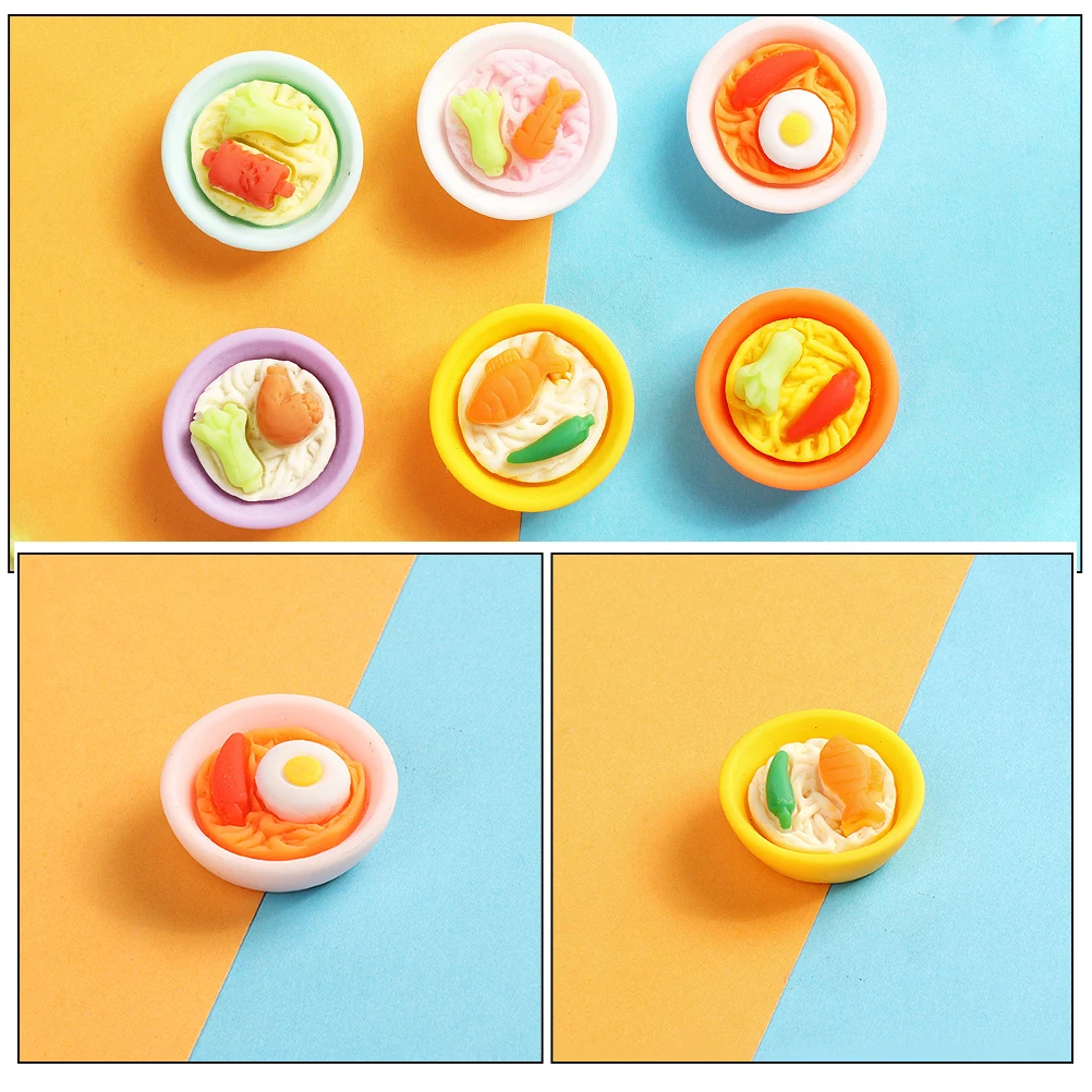 

20 Pcs Food Simulated Noodles Mini House Kit Fake Model Toys Play Micro Figurines Cooking Photo Prop