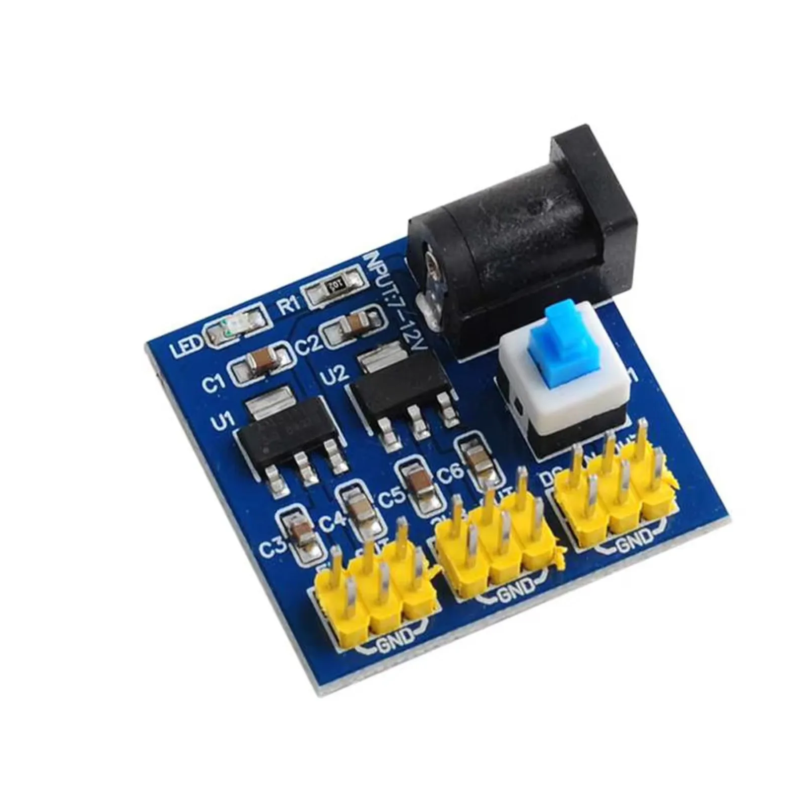 DC-DC 12V a 3.3V 5V Módulo de alimentación 3.3V 5V 12V Conversión de voltaje de salida múltiple