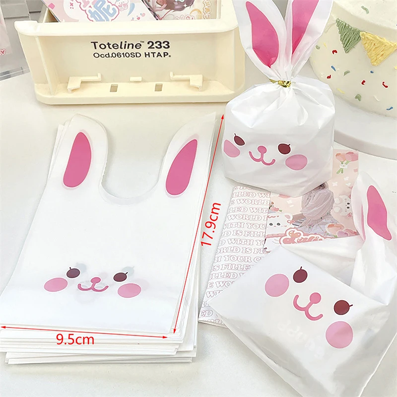 Cartoon Cute Rabbit Long Ear Bags Candy Biscuit Jewelry Gift Bags For Party Birthday Wedding Party