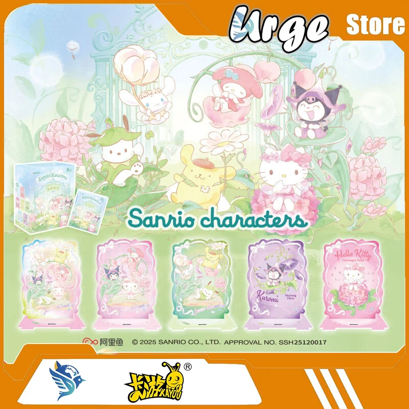 Kayou Sanrio Characters Acrylic Stand Figure - Silent Flower Letter Edition - Kawaii Anime Desk Decor Collectible Display Toys