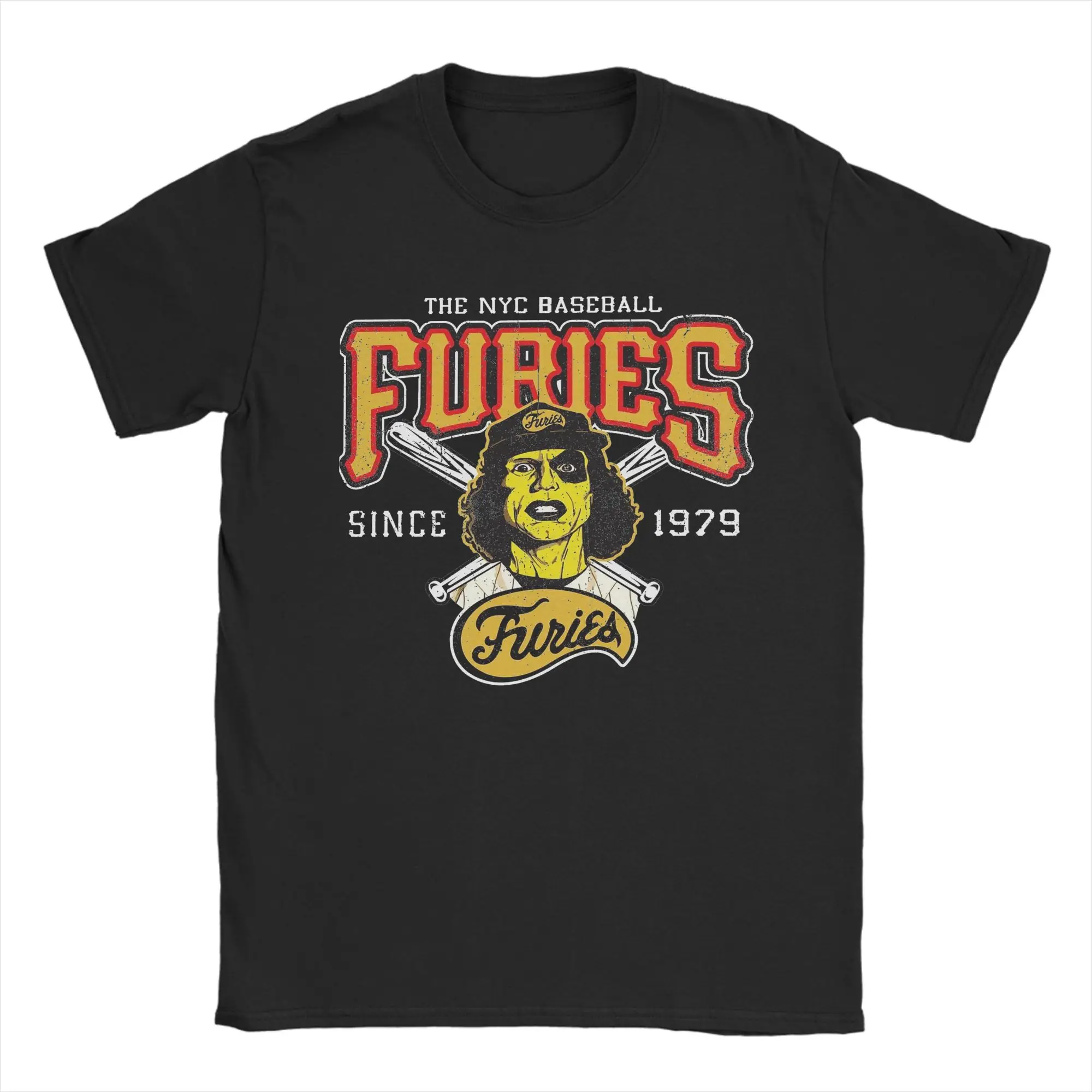 Printed Baseball Furies From The Warriors Tshirts Men's 100%Cotton Short Sleeve  O-neck Summer Clothes