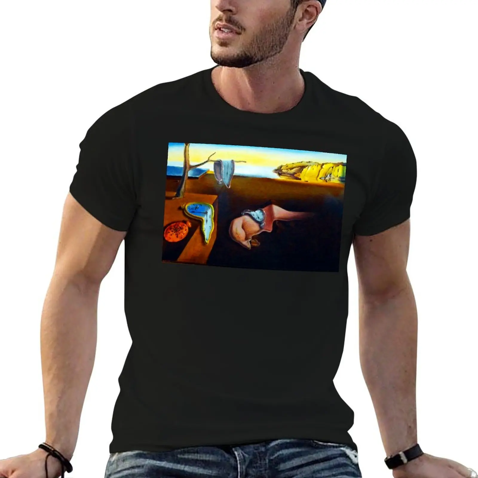 T-shirt Salvador Dali The Persistence Of Memory, décontracté et tendance, à manches courtes
