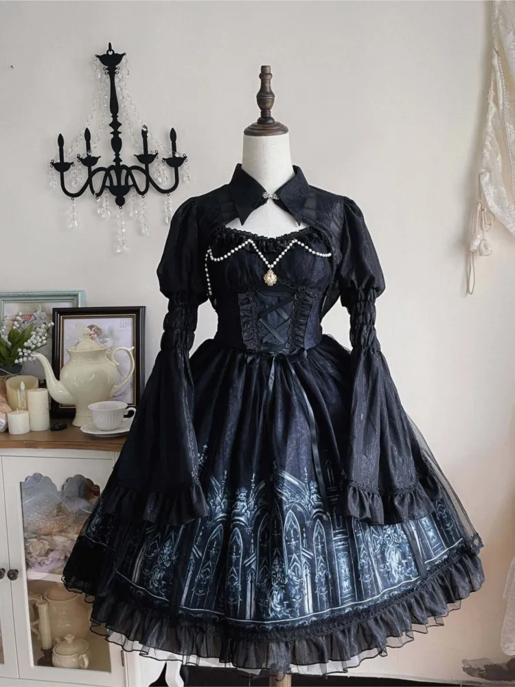 

New fashionable design dark Gothic style dress