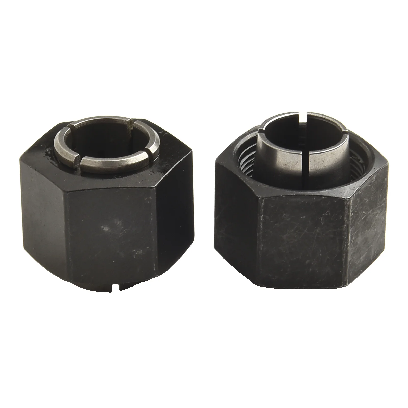 /2pcs /12mm /And 12.7mm Metal Chuck Collet Nut Set For DW621 DW616 DW618 Router Replacement Part 2610906283 2610906287 326286-03