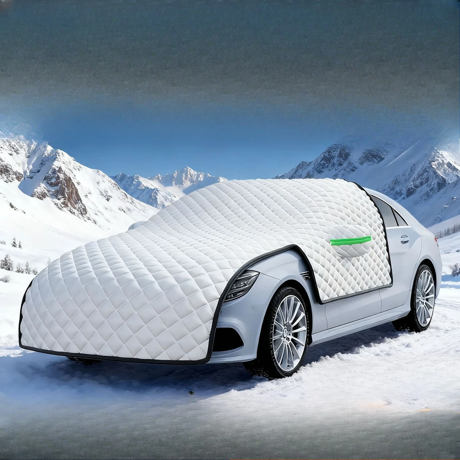 

Extra Large Car Snow Cover Multilaye Thicken Car Winter Windshield Hood Protection Cover Snowproof Anti-Frost Sunshade Protector