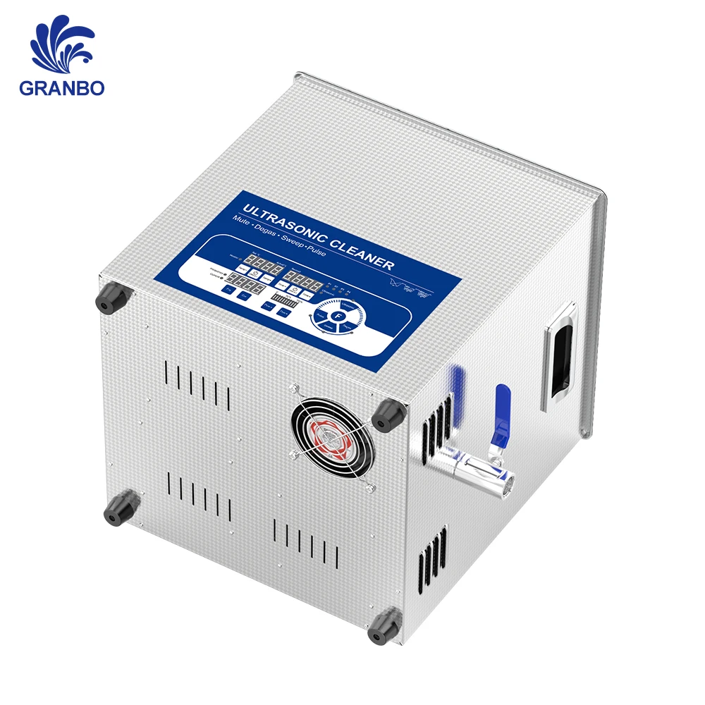 เครื่องทำความสะอาดแบบดิจิทัลอัลตราโซนิก300W เครื่องอาบน้ำสแตนเลส28/40/80/120kHz ความถี่กวาดทำความสะอาด19L ใหม่