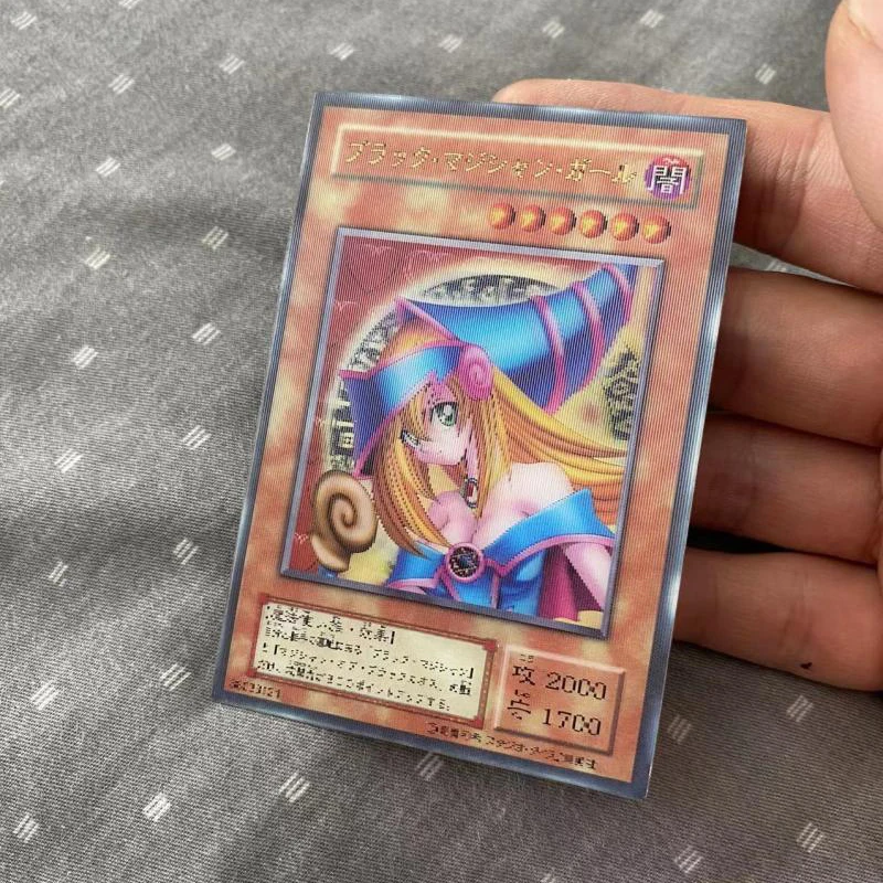 5.9X8.6Cm Yu-Gi-Oh! Japanese OCGTCG Diy Self Made Dark Magician Girl Transformation Card Game Anime Collection Cards Gift Toys