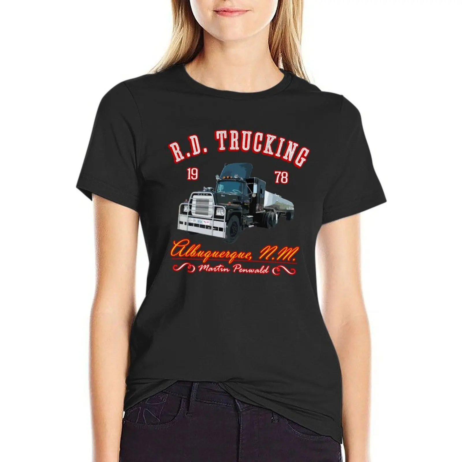 

R.D. Trucking V.2 T-Shirt quick drying funny animal print shirts graphic tees Women t shirt
