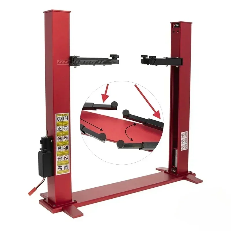 1/10 1/8 Scale RC Car Two-Post Lift Garage Scenes Automatic Lift Dual Motor Gantry for Garage Series