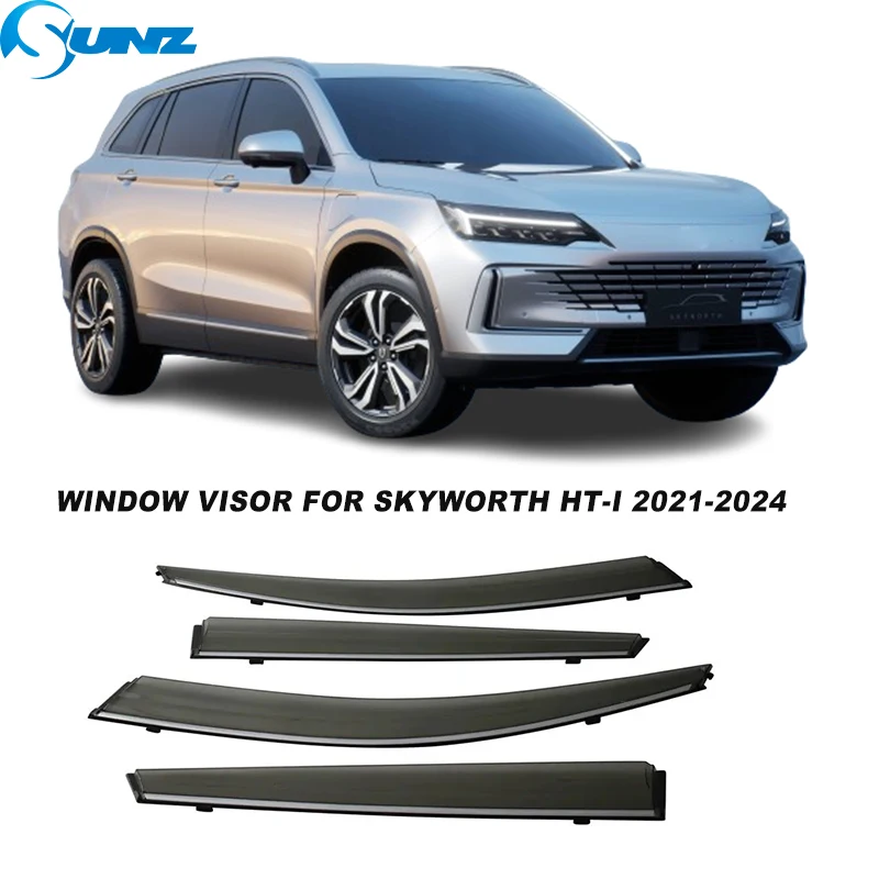 

Car Rain Shield For Skyworth Skywell HT-i 2021 2022 2023 2024 Car Sun Rain Guard Window Visor Shield Deflector Awning Trim Cover