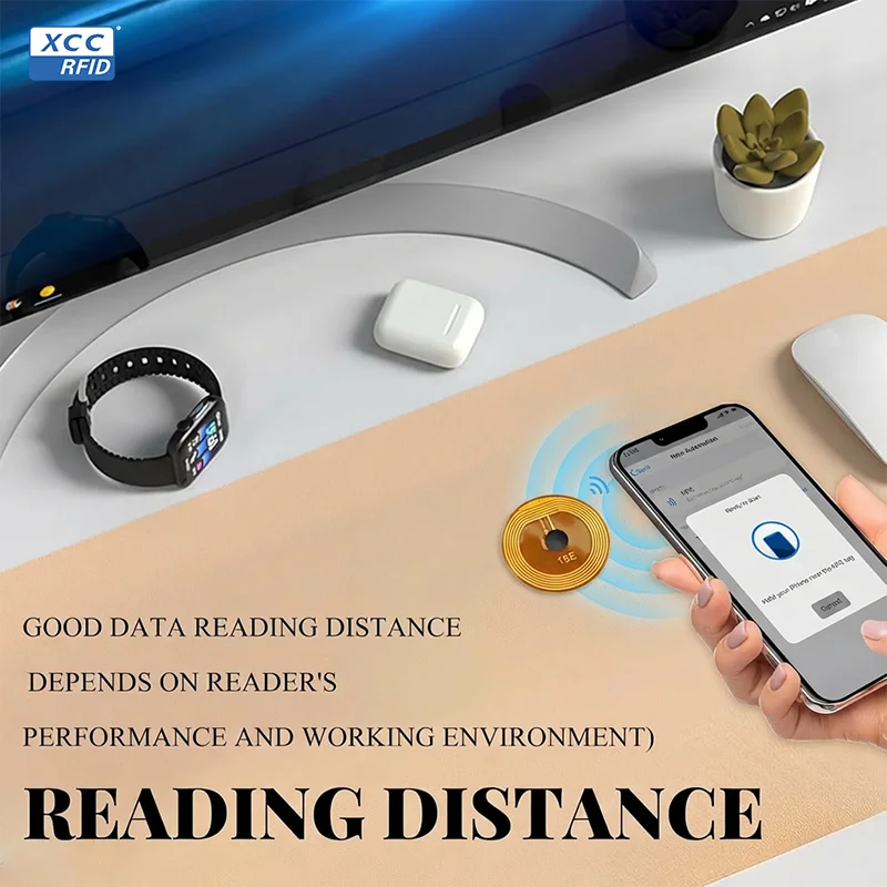 NTAG213 NFC Sticker 15mm RFID Tag 13.56MHz Programmable Adhesive Label for Phone Pairing Access Control Retail view 5