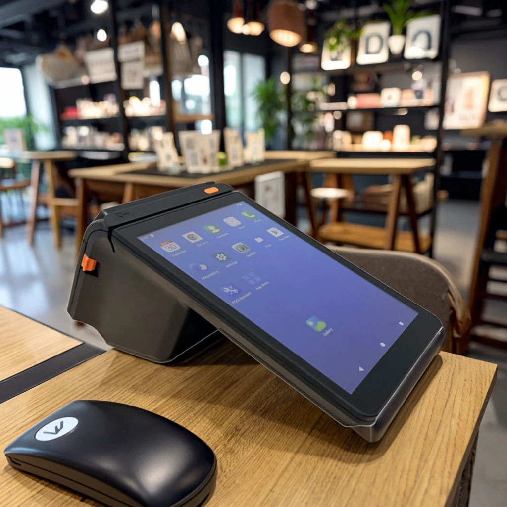 POS Portátil Android 15 de 8 Polegadas com Impressora de 80mm, NFC, Câmera e Bluetooth para Sistema de Pedidos com Código QR em Restaurantes