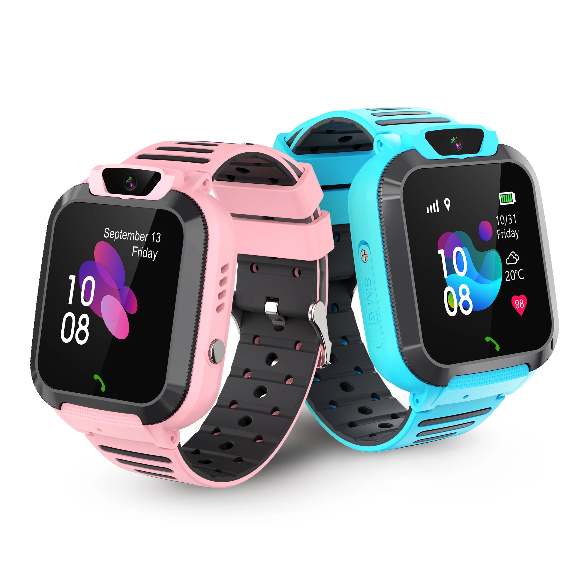 Q16S Waterproof Smart Watch For Kids GPS Touch Screen Phone Gift 2G Phone Watch For Boys And Girls Primary School Students