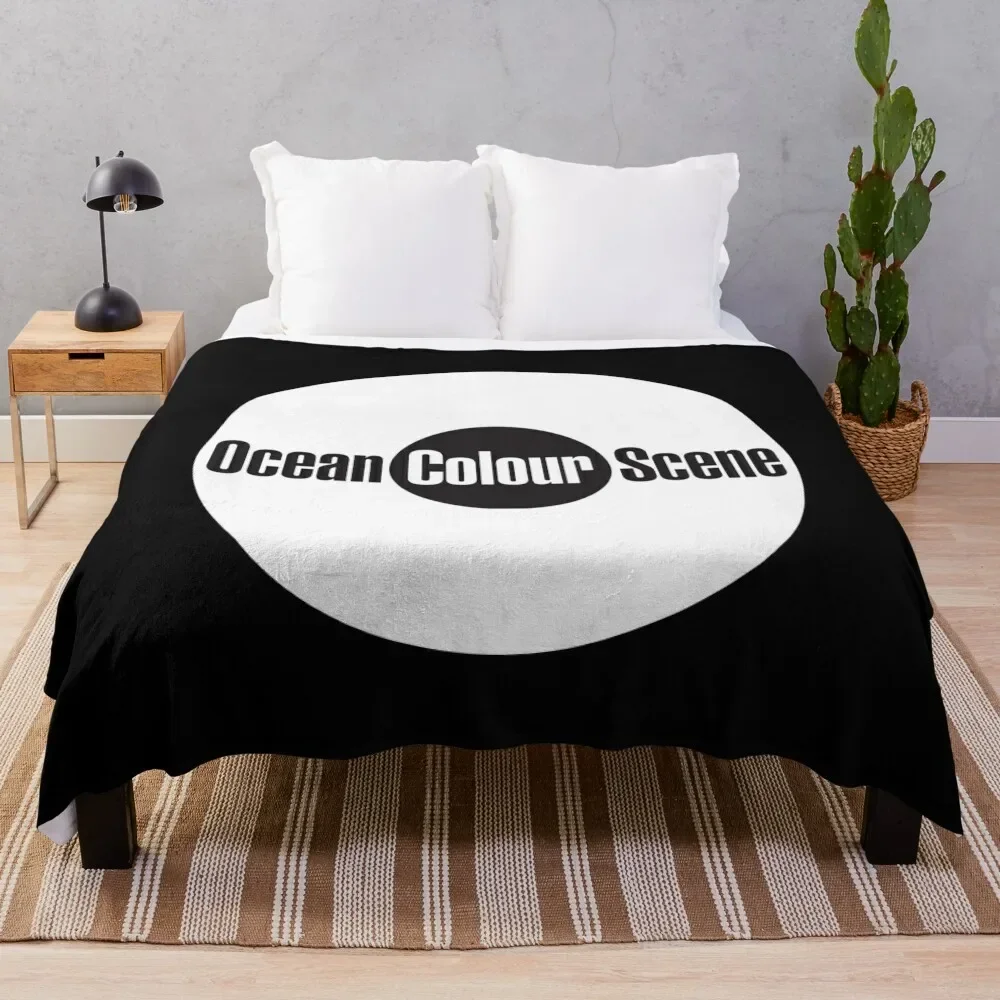 

Ocean Colour Scene Throw Blanket Outdoor Soft Blanket for Picnic Beach Camping