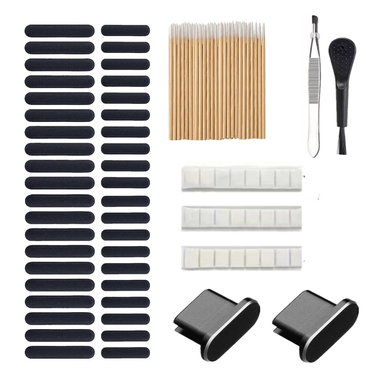 132PCS Type C Mobile Phone Speaker Dust Mesh Sticker for Samsung Xiaomi Dust Plug Charge Port Cleaning Brush Kit Universal 2023