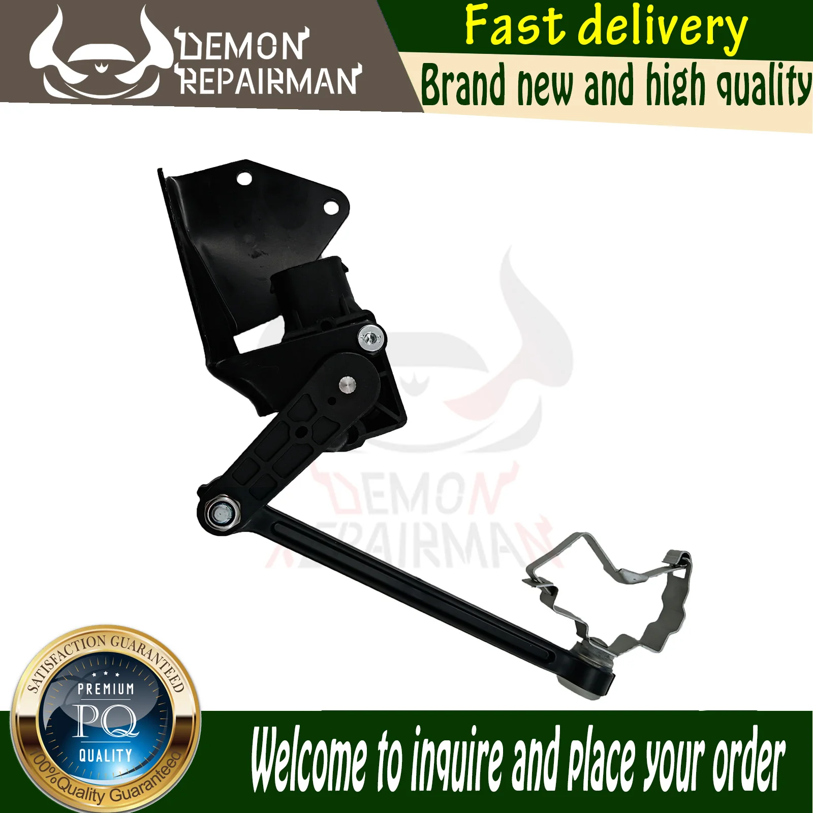 

4B0907503 4B0907503A Headlight Level Sensor Compatible with VW Golf MK4 Beetle Audi A3 A4 B5 A6 C5 A8 Quattro TT S4 S6 RS6