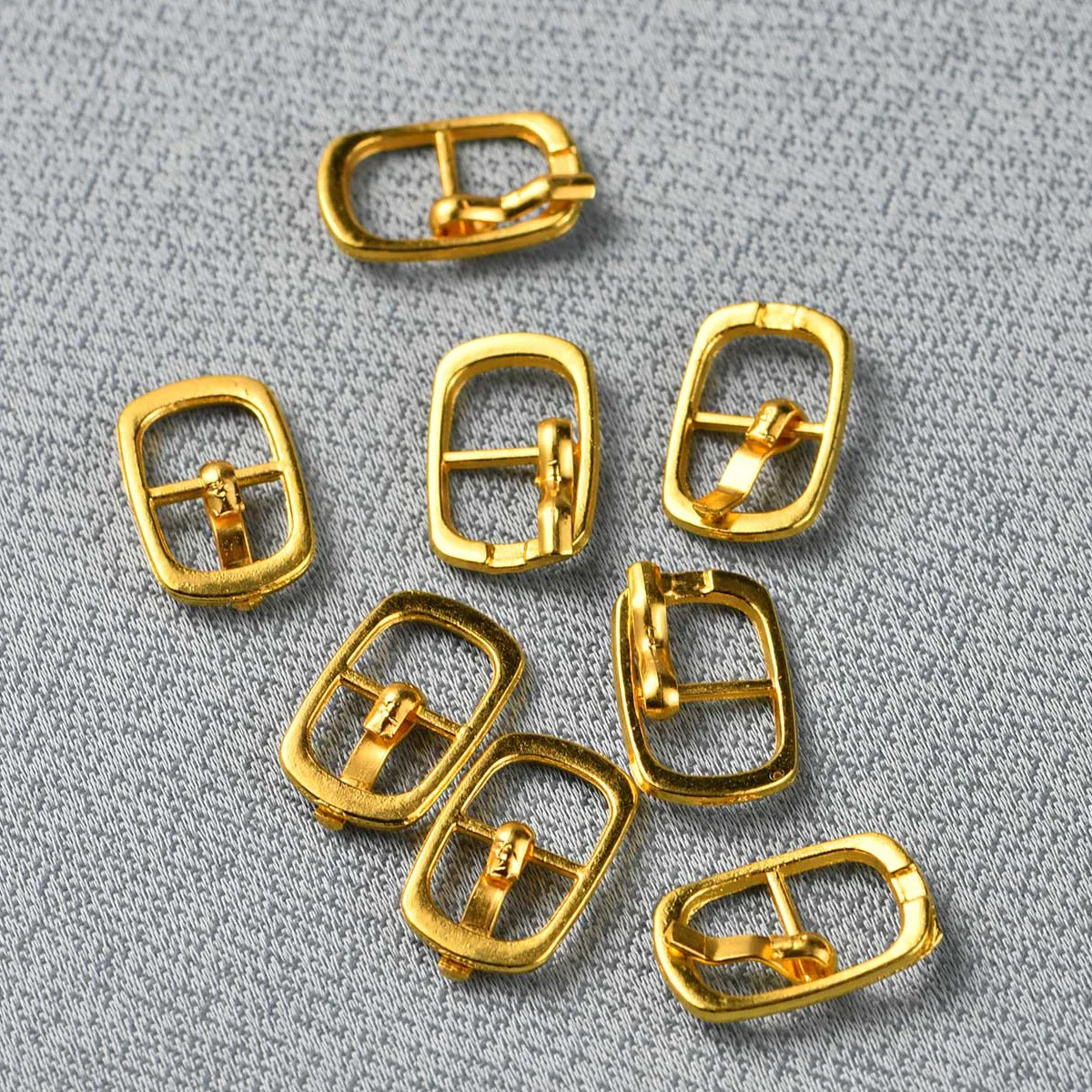 10pcs Imitation gold zinc alloy metal sun Sandal buckle Iron needle right Angle sun buckle strap latch maison accessories