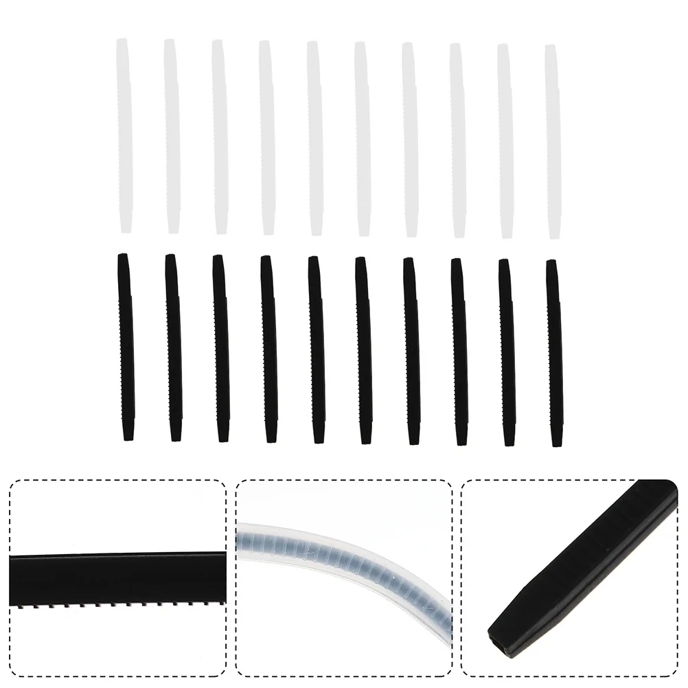 

40Pcs Eyeglasses Temple Tips Silicone Anti-Slip Glasses End Tips for Myopia Sunglasses Running Swimming Sports