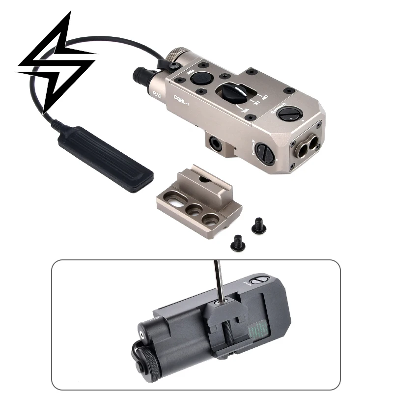 

Metal CQBL WADSN CQBL-1 Red/Green/Blue IR Laser 2.5 Plug Pressure End Switch Air Outdoor Hunting Indicator Original Marking