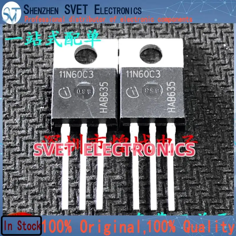 10PCS-50PCS  11N60C3 SPP11N60C3  TO-220 650V 11A  Original In Stock Fast shipping