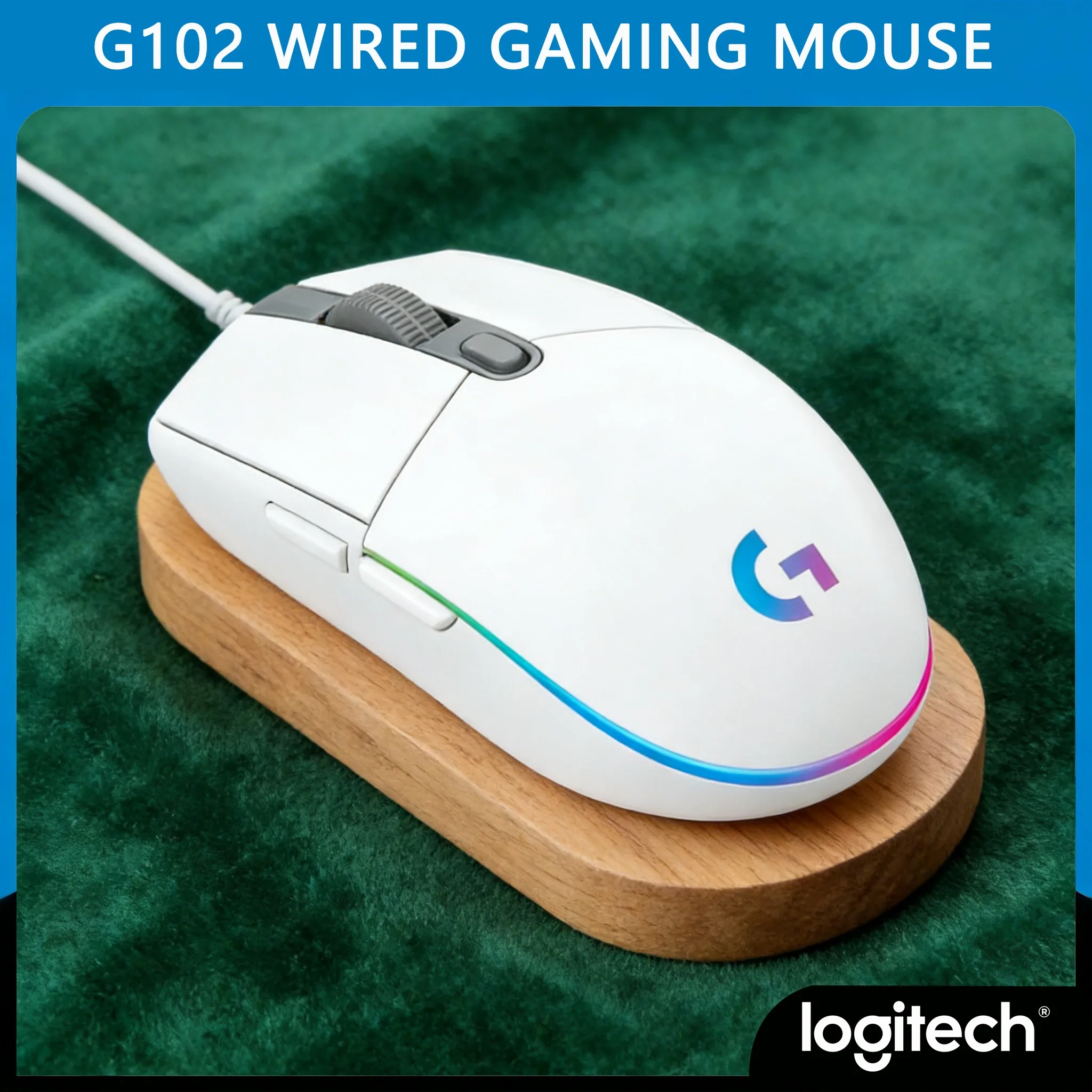 

Logitech G102 Wired Gaming Mouse 8000 DPI Ultra Accurate Sensor