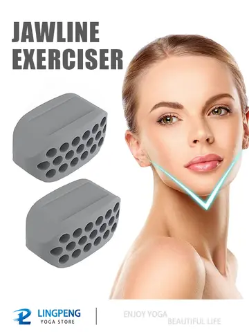 Jaw Face and Neck Exerciser Define Your Jawline Slim and Tone Your Face Look Younger and Healthier Helps Reduce Stress