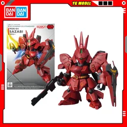BANDAI SD Gundam EX Standard MSN-04 SAZABI Gundam Model Kit Assembly Strike Freedom Unicorn Wing GUNDAM Action Figures Original